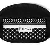 Layl Keffiyeh Fanny Pack-Fanny Pack-Description Strap up with our signature layl (night) keffiyeh (also spelled kufiya) fanny pack! It's the ultimate accessory that has everything—the right size, a small inside pocket, and adjustable straps—to become your favorite fashion item. Be sure to pair it with our Layl Face Mask or other items from our catalog to make a more complete look! Get yours today! Features • 100% polyester• Dimensions: H 6.5'' (16cm), W 13'' (33cm), D 2¾'' (7cm)• Water-resistant