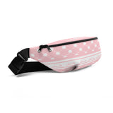 Pink Keffiyeh Fanny Pack-Fanny Pack-Description Strap up with our signature pink keffiyeh (also spelled kufiya) fanny pack! It's the ultimate accessory that has everything—the right size, a small inside pocket, and adjustable straps—to become your favorite fashion item. Be sure to pair it with our Yawm Face Mask or other items from our catalog to make a more complete look! Get yours today! Features • 100% polyester• Dimensions: H 6.5'' (16cm), W 13'' (33cm), D 2¾'' (7cm)• Water-resistant materia