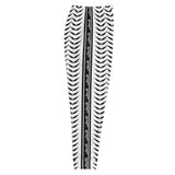 Keffiyeh Joggers - White - Wing Pattern-Joggers-Description Who doesn't love the iconic keffiyeh (also spelled kufiya) pattern? Now enjoy the beauty of the keffiyeh on your legs! The bands running down the sides translate to "Palestine" so everyone knows what you're repping. These particular bottoms showcase only the wing pattern design of the keffiyeh. You won't find joggers like these anywhere else. Dare to be different? Get yours now! Quality These will be among the softest, most comfortable