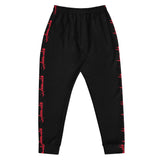 Simply Falastine Joggers - Red-Joggers-Description Pronounced "Falastine" the text running down the sides translate to "Palestine" in English. What more needs to be said. Draw all the attention to the word Palestine alone and keep the name alive and represented. Wherever you decide to wear these, you'll be representing Pali in style. Get yours now! Quality These will be among the softest, most comfortable garment to go over your legs. Workouts will be much more comfortable and are durable enough
