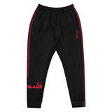Falastine Leg Wrap Joggers - Red-Joggers-Description Pronounced "Falastine" these joggers translate to "Palestine" in English. The bands running down the sides also pays homage to Palestine. This our favorite design and you won't find joggers like these anywhere else. Wherever you decide to wear these, you'll be representing Pali in style. Get yours now! Quality These will be among the softest, most comfortable garment to go over your legs. Workouts will be much more comfortable and are durable