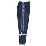 Falastine Leg Wrap Joggers - Navy Blue-Joggers-Description Pronounced "Falastine" these joggers translate to "Palestine" in English. The bands running down the sides also pays homage to Palestine. This our favorite design and you won't find joggers like these anywhere else. Wherever you decide to wear these, you'll be representing Pali in style. Get yours now! Quality These will be among the softest, most comfortable garment to go over your legs. Workouts will be much more comfortable and are du