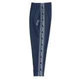Falastine Leg Wrap Joggers - Navy Blue-Joggers-Description Pronounced "Falastine" these joggers translate to "Palestine" in English. The bands running down the sides also pays homage to Palestine. This our favorite design and you won't find joggers like these anywhere else. Wherever you decide to wear these, you'll be representing Pali in style. Get yours now! Quality These will be among the softest, most comfortable garment to go over your legs. Workouts will be much more comfortable and are du