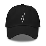Simply Pali Baba Hat-Hat-Description Who doesn't appreciate a good dad hat, or should I say "baba" hat. Baba hats aren't just for dads. This one's got a low profile with an adjustable strap and curved visor. And what's better is the crisp, embroidered country outline of Palestine on the front and the word "Falastine" (pronounced in Arabic, or "Palestine" in English) on the back. This is a fresh and straightforward hat made to make you look good anywhere while protecting you from the sun. Details