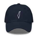 Simply Pali Baba Hat-Hat-Description Who doesn't appreciate a good dad hat, or should I say "baba" hat. Baba hats aren't just for dads. This one's got a low profile with an adjustable strap and curved visor. And what's better is the crisp, embroidered country outline of Palestine on the front and the word "Falastine" (pronounced in Arabic, or "Palestine" in English) on the back. This is a fresh and straightforward hat made to make you look good anywhere while protecting you from the sun. Details