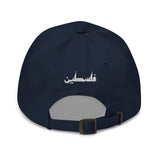 Simply Pali Baba Hat-Hat-Description Who doesn't appreciate a good dad hat, or should I say "baba" hat. Baba hats aren't just for dads. This one's got a low profile with an adjustable strap and curved visor. And what's better is the crisp, embroidered country outline of Palestine on the front and the word "Falastine" (pronounced in Arabic, or "Palestine" in English) on the back. This is a fresh and straightforward hat made to make you look good anywhere while protecting you from the sun. Details