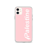 Pali Subreme iPhone Case - Pink-Phone Case-Description Palestine Subreme case to match the rest of your Palestine Subreme gear! Protect your phone from scratches, dust, oil, and dirt. This case has a solid back and flexible sides that make it easy to take on and off, with precisely aligned port openings. Details • BPA free Hybrid Thermoplastic Polyurethane (TPU) and Polycarbonate (PC) material• Solid polycarbonate back• Flexible, see-through polyurethane sides• .5 mm raised bezel• Wireless charg
