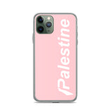Pali Subreme iPhone Case - Pink-Phone Case-Description Palestine Subreme case to match the rest of your Palestine Subreme gear! Protect your phone from scratches, dust, oil, and dirt. This case has a solid back and flexible sides that make it easy to take on and off, with precisely aligned port openings. Details • BPA free Hybrid Thermoplastic Polyurethane (TPU) and Polycarbonate (PC) material• Solid polycarbonate back• Flexible, see-through polyurethane sides• .5 mm raised bezel• Wireless charg