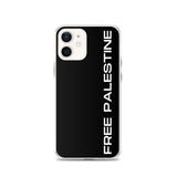 Free Palestine iPhone Case-Phone Case-Description Protect your phone from scratches, dust, oil, and dirt with this unique case. It has a solid back and flexible sides that make it easy to take on and off, with precisely aligned port openings. Free Palestine. Period. Make your stance known in plain English and minimalistic style with this case. Details • BPA free Hybrid Thermoplastic Polyurethane (TPU) and Polycarbonate (PC) material• Solid polycarbonate back• Flexible, see-through polyurethane s