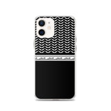 Pali Half Wing Kufiya iPhone Case-Phone Case-Description What's not to like about the keffiyeh (also spelled kufiya) pattern? The iconic keffiyeh wing pattern is beautifully displayed in this case with the band moving across repeating "Palestine" in Arabic as an added bonus. Rep Pali with this case and match it with our hoodie! Protect your phone from scratches, dust, oil, and dirt. This case has a solid back and flexible sides that make it easy to take on and off, with precisely aligned port op