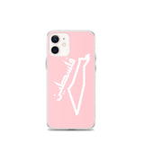 Falastine Country iPhone Case - Pink-Phone Case-Description Protect your phone from scratches, dust, oil, and dirt with this unique case. It has a solid back and flexible sides that make it easy to take on and off, with precisely aligned port openings. Pronounced "Falastine" this case simply translates to "Palestine". Coupled with the Palestinian Map this case lets those know where your heart belongs. Details • BPA free Hybrid Thermoplastic Polyurethane (TPU) and Polycarbonate (PC) material• Sol
