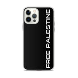 Free Palestine iPhone Case-Phone Case-Description Protect your phone from scratches, dust, oil, and dirt with this unique case. It has a solid back and flexible sides that make it easy to take on and off, with precisely aligned port openings. Free Palestine. Period. Make your stance known in plain English and minimalistic style with this case. Details • BPA free Hybrid Thermoplastic Polyurethane (TPU) and Polycarbonate (PC) material• Solid polycarbonate back• Flexible, see-through polyurethane s