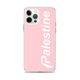 Pali Subreme iPhone Case - Pink-Phone Case-Description Palestine Subreme case to match the rest of your Palestine Subreme gear! Protect your phone from scratches, dust, oil, and dirt. This case has a solid back and flexible sides that make it easy to take on and off, with precisely aligned port openings. Details • BPA free Hybrid Thermoplastic Polyurethane (TPU) and Polycarbonate (PC) material• Solid polycarbonate back• Flexible, see-through polyurethane sides• .5 mm raised bezel• Wireless charg