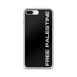 Free Palestine iPhone Case-Phone Case-Description Protect your phone from scratches, dust, oil, and dirt with this unique case. It has a solid back and flexible sides that make it easy to take on and off, with precisely aligned port openings. Free Palestine. Period. Make your stance known in plain English and minimalistic style with this case. Details • BPA free Hybrid Thermoplastic Polyurethane (TPU) and Polycarbonate (PC) material• Solid polycarbonate back• Flexible, see-through polyurethane s