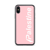 Pali Subreme iPhone Case - Pink-Phone Case-Description Palestine Subreme case to match the rest of your Palestine Subreme gear! Protect your phone from scratches, dust, oil, and dirt. This case has a solid back and flexible sides that make it easy to take on and off, with precisely aligned port openings. Details • BPA free Hybrid Thermoplastic Polyurethane (TPU) and Polycarbonate (PC) material• Solid polycarbonate back• Flexible, see-through polyurethane sides• .5 mm raised bezel• Wireless charg