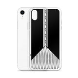 Pali Beam iPhone Case-Phone Case-Description Protect your phone from scratches, dust, oil, and dirt with this unique case. It has a solid back and flexible sides that make it easy to take on and off, with precisely aligned port openings. The beam going down the middle of the phone includes text pronounced "Falastine" which simply translates to "Palestine". Coupled with the keffiyeh (also spelled kufiya) wing pattern this case lets those know what you represent in a one-of-a-kind way. Details • B