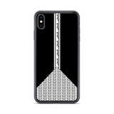 Pali Beam iPhone Case-Phone Case-Description Protect your phone from scratches, dust, oil, and dirt with this unique case. It has a solid back and flexible sides that make it easy to take on and off, with precisely aligned port openings. The beam going down the middle of the phone includes text pronounced "Falastine" which simply translates to "Palestine". Coupled with the keffiyeh (also spelled kufiya) wing pattern this case lets those know what you represent in a one-of-a-kind way. Details • B