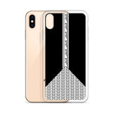 Pali Beam iPhone Case-Phone Case-Description Protect your phone from scratches, dust, oil, and dirt with this unique case. It has a solid back and flexible sides that make it easy to take on and off, with precisely aligned port openings. The beam going down the middle of the phone includes text pronounced "Falastine" which simply translates to "Palestine". Coupled with the keffiyeh (also spelled kufiya) wing pattern this case lets those know what you represent in a one-of-a-kind way. Details • B