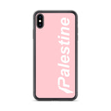 Pali Subreme iPhone Case - Pink-Phone Case-Description Palestine Subreme case to match the rest of your Palestine Subreme gear! Protect your phone from scratches, dust, oil, and dirt. This case has a solid back and flexible sides that make it easy to take on and off, with precisely aligned port openings. Details • BPA free Hybrid Thermoplastic Polyurethane (TPU) and Polycarbonate (PC) material• Solid polycarbonate back• Flexible, see-through polyurethane sides• .5 mm raised bezel• Wireless charg