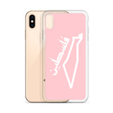 Falastine Country iPhone Case - Pink-Phone Case-Description Protect your phone from scratches, dust, oil, and dirt with this unique case. It has a solid back and flexible sides that make it easy to take on and off, with precisely aligned port openings. Pronounced "Falastine" this case simply translates to "Palestine". Coupled with the Palestinian Map this case lets those know where your heart belongs. Details • BPA free Hybrid Thermoplastic Polyurethane (TPU) and Polycarbonate (PC) material• Sol