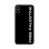 Free Palestine iPhone Case-Phone Case-Description Protect your phone from scratches, dust, oil, and dirt with this unique case. It has a solid back and flexible sides that make it easy to take on and off, with precisely aligned port openings. Free Palestine. Period. Make your stance known in plain English and minimalistic style with this case. Details • BPA free Hybrid Thermoplastic Polyurethane (TPU) and Polycarbonate (PC) material• Solid polycarbonate back• Flexible, see-through polyurethane s