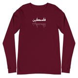 Falastine Reflection Long Sleeve Tee-Long Sleeve Tee-Description Pronounced "Falastine" this shirt simply translates to "Palestine". Reflect and celebrate the simplicity and beauty of the word with this tee! Quality You have to put this shirt on to believe the Premium quality. This shirt feels supremely soft and comfortable. Pair it with your favorite jeans, and layer it with a button-up shirt, a zip-up hoodie, or a jacket for a range of looks while keeping warm. Features • 100% combed and ring-