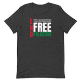 End The Apartheid T-Shirt-T-Shirt-Description If Palestine is ever going to be free it will only come when everyone is treated equally. Segregating individuals based on religion or race must be addressed first. End the Apartheid. Free Palestine. Quality You have to put this shirt on to believe the Premium T-Shirt quality. This shirt feels supremely soft and lightweight, with the right amount of stretch. It's comfortable and flattering for both men and women! Features • 100% combed and ring-spun