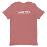 Palestine Pillars T-Shirt-T-Shirt-Description Palestine can be described and held together in 3 words. Culture. Courage. Strength. These are the words Palestinians embody and is what keep the fabric of Palestine alive and lifted up. Let people know the power of Palestinians with this tee! Quality You have to put this shirt on to believe the Premium T-Shirt quality. This shirt feels supremely soft and lightweight, with the right amount of stretch. It's comfortable and flattering for both men and