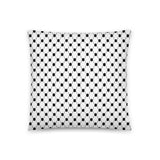 Keffiyeh Decor Pillow - White-Pillow-Description This double-sided pillow incorporating the beauty of the keffiyeh (also spelled kufiya) pattern is just what you need to bring a whole room to life. What's more, the super-soft, machine-washable case with the shape-retaining insert is a pleasure to have long afternoon naps on. Details • 100% polyester case and insert• Hidden zipper• Machine-washable case• Shape-retaining polyester insert included (handwash only)-Pali-Mart