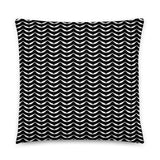 Keffiyeh Decor Pillow - Black-Pillow-Description This double-sided pillow incorporating the beauty of the keffiyeh (also spelled kufiya) pattern is just what you need to bring a whole room to life. What's more, the super-soft, machine-washable case with the shape-retaining insert is a pleasure to have long afternoon naps on. Details • 100% polyester case and insert • Hidden zipper • Machine-washable case • Shape-retaining polyester insert included (handwash only)-Pali-Mart