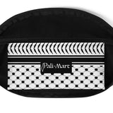 Yawm Keffiyeh Fanny Pack-Fanny Pack-Description Strap up with our signature yawm (day) keffiyeh (also spelled kufiya) fanny pack! It's the ultimate accessory that has everything—the right size, a small inside pocket, and adjustable straps—to become your favorite fashion item. Be sure to pair it with our Yawm Face Mask or other items from our catalog to make a more complete look! Get yours today! Features • 100% polyester• Dimensions: H 6.5'' (16cm), W 13'' (33cm), D 2¾'' (7cm)• Water-resistant m