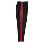 Pali Band Joggers - Red-Joggers-Description Pronounced "Falastine" the bands running down the sides translate to "Palestine" in English. Keep it simple and fresh with this classic design. Wherever you decide to wear these, you'll be representing Pali in style. Get yours now! Quality These will be among the softest, most comfortable garment to go over your legs. Workouts will be much more comfortable and are durable enough to handle whatever your routine is. They're versatile and stylish with the
