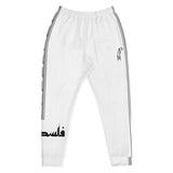 Falastine Leg Wrap Joggers - White-Joggers-Description Pronounced "Falastine" these joggers translate to "Palestine" in English. The bands running down the sides also pays homage to Palestine. This our favorite design and you won't find joggers like these anywhere else. Wherever you decide to wear these, you'll be representing Pali in style. Get yours now! Quality These will be among the softest, most comfortable garment to go over your legs. Workouts will be much more comfortable and are durabl