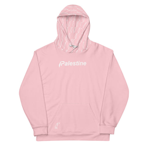 Palestine Subreme Hoodie - Minimalistic Pink-Hoodie-Description The most Supreme thing about this hoodie is that it reps Palestine! Get yours now and match it with our other Pali Subreme gear! Quality This hoodie defines comfort with soft outside and an even softer brushed fleece inside. You have to touch it to believe it! The hoodie itself has a relaxed fit and is perfect for wrapping yourself into on a chilly evening in or for making a statement on days out. Features • 70% polyester, 27% cotto