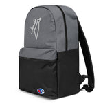 Falastine Champion Backpack-Backpack-Description This small size Champion backpack is the perfect choice for running all sorts of daily errands or doing sports! There’s plenty of space for all your necessities, as well as separate pockets for your phone, passport, water bottle and laptop making it ideal for travel. It’s also water-resistant, so your belongings are sure to stay dry in any weather. Pronounced "Falastine" this backpack simply translates to "Palestine". Coupled with the Palestinian 