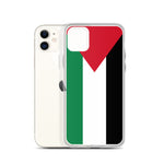 Pali Flag iPhone Case-Phone Case-Description Represent the Palestinian flag while protecting your phone from scratches, dust, oil, and dirt with this Pali Flag case. It has a solid back and flexible sides that make it easy to take on and off, with precisely aligned port openings. Details • BPA free Hybrid Thermoplastic Polyurethane (TPU) and Polycarbonate (PC) material• Solid polycarbonate back• Flexible, see-through polyurethane sides• .5 mm raised bezel• Wireless charging compatible• The SE ca