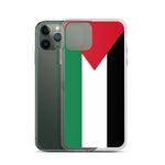 Pali Flag iPhone Case-Phone Case-Description Represent the Palestinian flag while protecting your phone from scratches, dust, oil, and dirt with this Pali Flag case. It has a solid back and flexible sides that make it easy to take on and off, with precisely aligned port openings. Details • BPA free Hybrid Thermoplastic Polyurethane (TPU) and Polycarbonate (PC) material• Solid polycarbonate back• Flexible, see-through polyurethane sides• .5 mm raised bezel• Wireless charging compatible• The SE ca