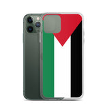 Pali Flag iPhone Case-Phone Case-Description Represent the Palestinian flag while protecting your phone from scratches, dust, oil, and dirt with this Pali Flag case. It has a solid back and flexible sides that make it easy to take on and off, with precisely aligned port openings. Details • BPA free Hybrid Thermoplastic Polyurethane (TPU) and Polycarbonate (PC) material• Solid polycarbonate back• Flexible, see-through polyurethane sides• .5 mm raised bezel• Wireless charging compatible• The SE ca