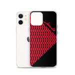 Falastine Wings iPhone Case - Red-Phone Case-Description Protect your phone from scratches, dust, oil, and dirt with this unique case. It has a solid back and flexible sides that make it easy to take on and off, with precisely aligned port openings. Pronounced "Falastine" this case simply translates to "Palestine". Coupled with the keffiyeh (also spelled kufiya) wing pattern this case lets those know what you represent. Details • BPA free Hybrid Thermoplastic Polyurethane (TPU) and Polycarbonate