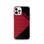 Falastine Wings iPhone Case - Red-Phone Case-Description Protect your phone from scratches, dust, oil, and dirt with this unique case. It has a solid back and flexible sides that make it easy to take on and off, with precisely aligned port openings. Pronounced "Falastine" this case simply translates to "Palestine". Coupled with the keffiyeh (also spelled kufiya) wing pattern this case lets those know what you represent. Details • BPA free Hybrid Thermoplastic Polyurethane (TPU) and Polycarbonate