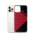 Falastine Wings iPhone Case - Red-Phone Case-Description Protect your phone from scratches, dust, oil, and dirt with this unique case. It has a solid back and flexible sides that make it easy to take on and off, with precisely aligned port openings. Pronounced "Falastine" this case simply translates to "Palestine". Coupled with the keffiyeh (also spelled kufiya) wing pattern this case lets those know what you represent. Details • BPA free Hybrid Thermoplastic Polyurethane (TPU) and Polycarbonate