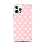 Simple Keffiyeh iPhone Case - Pink-Phone Case-Description Adorn a piece of the iconic keffiyeh (also spelled kufiya) pattern while protecting your phone from scratches, dust, oil, and dirt with this Simple Keffiyeh case. It has a solid back and flexible sides that make it easy to take on and off, with precisely aligned port openings. Details • BPA free Hybrid Thermoplastic Polyurethane (TPU) and Polycarbonate (PC) material• Solid polycarbonate back• Flexible, see-through polyurethane sides• .5 m