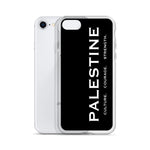 Pali Pillars iPhone Case-Phone Case-Description Palestine can be described and held together in 3 words. Culture. Courage. Strength. These are the words Palestinians embody and are what keep the fabric of Palestine alive and lifted up. Let people know the power of Palestinians with this case! Protect your phone from scratches, dust, oil, and dirt. This case has a solid back and flexible sides that make it easy to take on and off, with precisely aligned port openings. Details • BPA free Hybrid Th