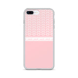 Pali Half Wing Keffiyeh iPhone Case - Pink-Phone Case-Description What's not to like about the keffiyeh (also spelled kufiya) pattern? The iconic keffiyeh wing pattern is beautifully displayed in this case with the band moving across repeating "Palestine" in Arabic as an added bonus. Rep Pali with this case and match it with our hoodie! Protect your phone from scratches, dust, oil, and dirt. This case has a solid back and flexible sides that make it easy to take on and off, with precisely aligne