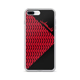 Falastine Wings iPhone Case - Red-Phone Case-Description Protect your phone from scratches, dust, oil, and dirt with this unique case. It has a solid back and flexible sides that make it easy to take on and off, with precisely aligned port openings. Pronounced "Falastine" this case simply translates to "Palestine". Coupled with the keffiyeh (also spelled kufiya) wing pattern this case lets those know what you represent. Details • BPA free Hybrid Thermoplastic Polyurethane (TPU) and Polycarbonate