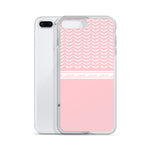 Pali Half Wing Keffiyeh iPhone Case - Pink-Phone Case-Description What's not to like about the keffiyeh (also spelled kufiya) pattern? The iconic keffiyeh wing pattern is beautifully displayed in this case with the band moving across repeating "Palestine" in Arabic as an added bonus. Rep Pali with this case and match it with our hoodie! Protect your phone from scratches, dust, oil, and dirt. This case has a solid back and flexible sides that make it easy to take on and off, with precisely aligne