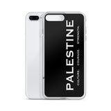 Pali Pillars iPhone Case-Phone Case-Description Palestine can be described and held together in 3 words. Culture. Courage. Strength. These are the words Palestinians embody and are what keep the fabric of Palestine alive and lifted up. Let people know the power of Palestinians with this case! Protect your phone from scratches, dust, oil, and dirt. This case has a solid back and flexible sides that make it easy to take on and off, with precisely aligned port openings. Details • BPA free Hybrid Th