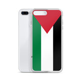 Pali Flag iPhone Case-Phone Case-Description Represent the Palestinian flag while protecting your phone from scratches, dust, oil, and dirt with this Pali Flag case. It has a solid back and flexible sides that make it easy to take on and off, with precisely aligned port openings. Details • BPA free Hybrid Thermoplastic Polyurethane (TPU) and Polycarbonate (PC) material• Solid polycarbonate back• Flexible, see-through polyurethane sides• .5 mm raised bezel• Wireless charging compatible• The SE ca