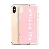 Pali Pillars iPhone Case - Pink-Phone Case-Description Palestine can be described and held together in 3 words. Culture. Courage. Strength. These are the words Palestinians embody and are what keep the fabric of Palestine alive and lifted up. Let people know the power of Palestinians with this case! Protect your phone from scratches, dust, oil, and dirt. This case has a solid back and flexible sides that make it easy to take on and off, with precisely aligned port openings. Details • BPA free Hy