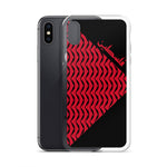 Falastine Wings iPhone Case - Red-Phone Case-Description Protect your phone from scratches, dust, oil, and dirt with this unique case. It has a solid back and flexible sides that make it easy to take on and off, with precisely aligned port openings. Pronounced "Falastine" this case simply translates to "Palestine". Coupled with the keffiyeh (also spelled kufiya) wing pattern this case lets those know what you represent. Details • BPA free Hybrid Thermoplastic Polyurethane (TPU) and Polycarbonate